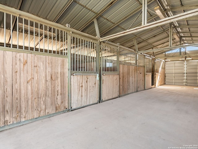 view of horse barn