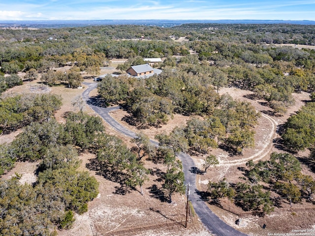 aerial view with a view of trees