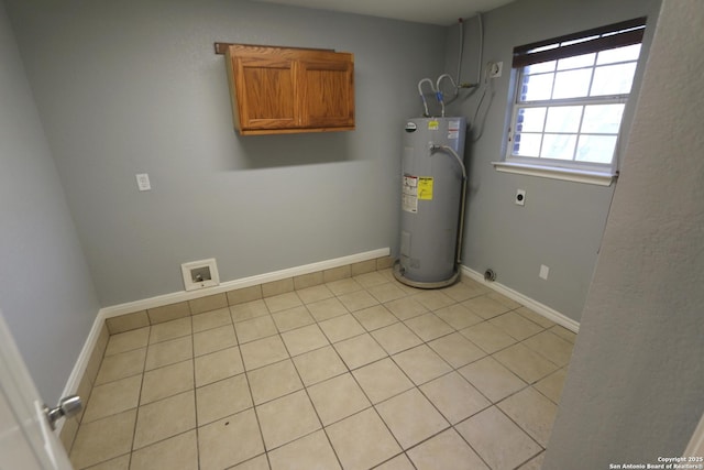 utility room with water heater