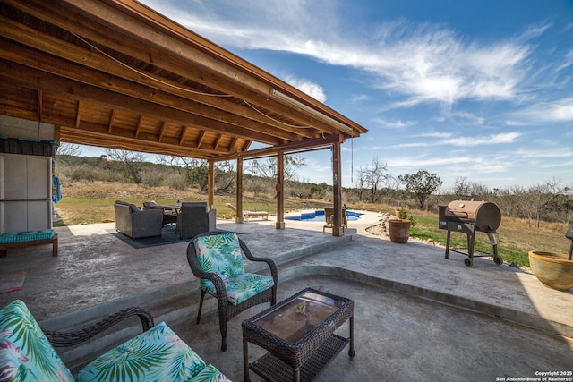 view of patio / terrace featuring area for grilling