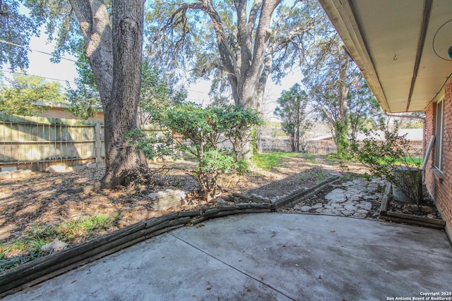 view of patio / terrace with a fenced backyard