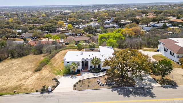 drone / aerial view with a residential view