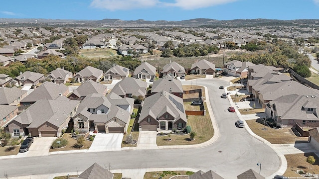 drone / aerial view with a residential view