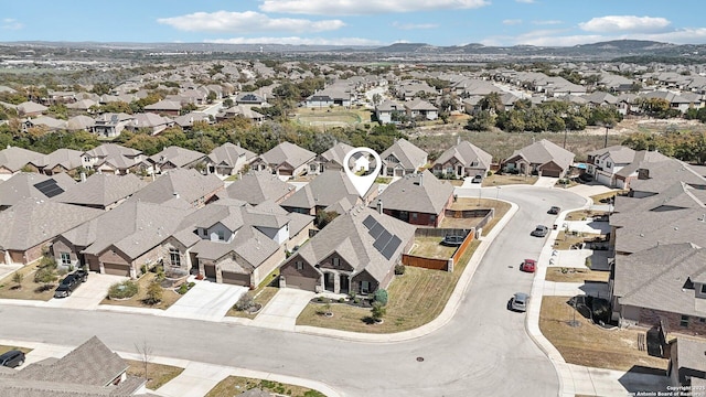 birds eye view of property featuring a residential view