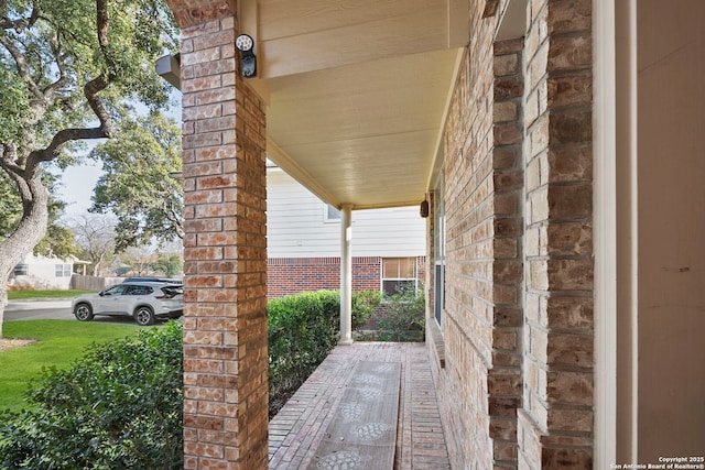 view of patio with covered porch