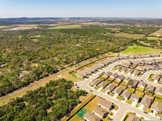 bird's eye view with a residential view