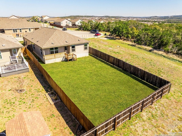 birds eye view of property featuring a residential view