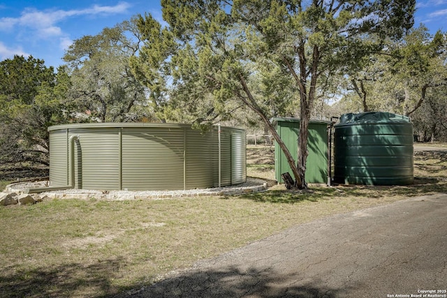 view of shed