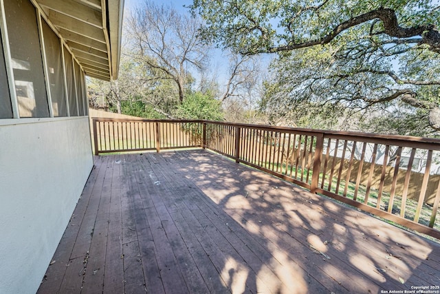 view of deck