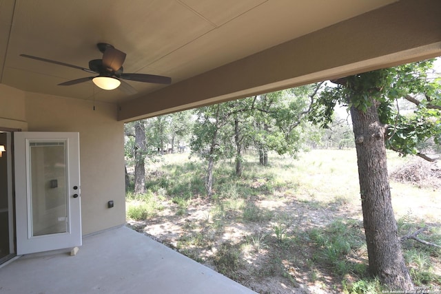 819 Shady Grove Ln, Adkins, TX 78101 - view of patio with a ceiling fan