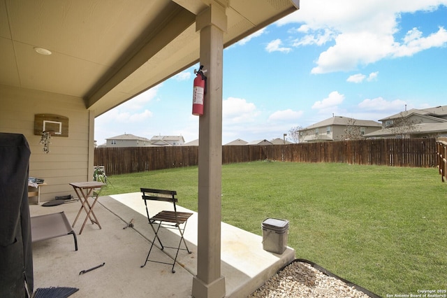 view of patio / terrace featuring a fenced backyard