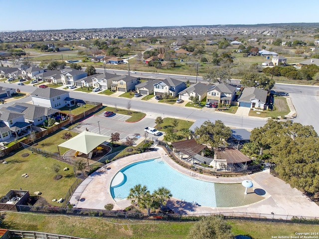 birds eye view of property featuring a residential view