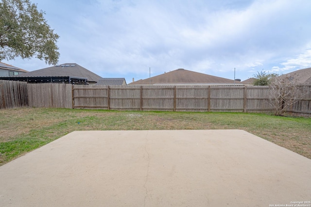 view of patio / terrace with a fenced backyard