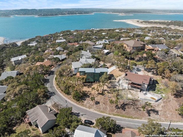 301 Vip Dr, Canyon Lake, TX 78133 - drone / aerial view with a water view and a residential view