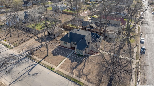 bird's eye view featuring a residential view