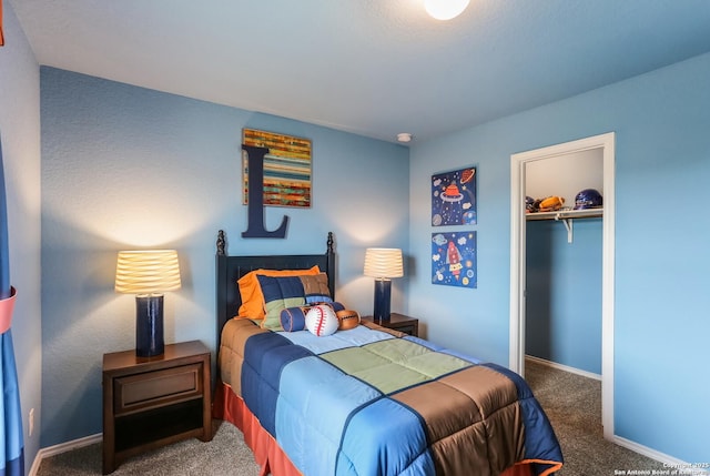 9303 Graze Land Dr, San Antonio, TX 78211 - carpeted bedroom featuring baseboards and a closet
