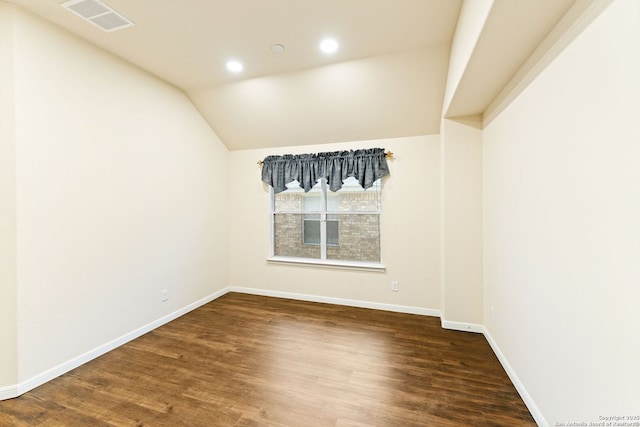 26823 Rustic Brk, San Antonio, TX 78261 - unfurnished room featuring visible vents, recessed lighting, baseboards, and wood finished floors