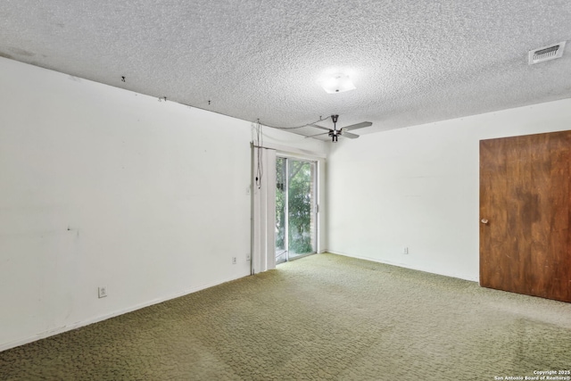 10103 Northampton, San Antonio, TX 78230 - carpeted spare room with a textured ceiling and a ceiling fan