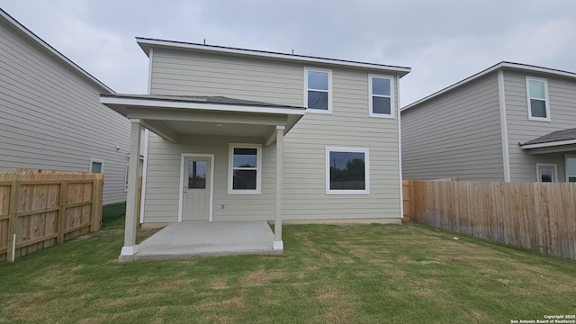 14710 Prairie Clover, San Antonio, TX 78253 - back of property featuring a fenced backyard, a yard, and a patio area