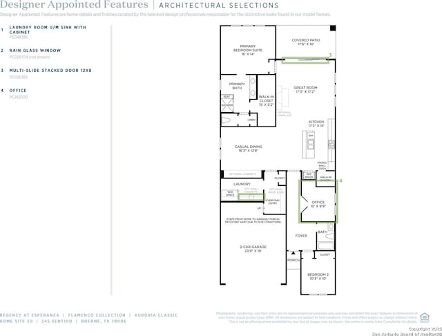 245 Sentido, Boerne, TX 78006 - plan