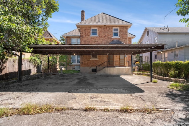 243 E Lullwood, San Antonio, TX 78212 - view of parking with a detached carport