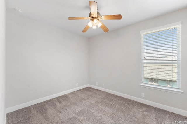 21950 Akin Byu, San Antonio, TX 78261 - carpeted spare room featuring a ceiling fan and baseboards