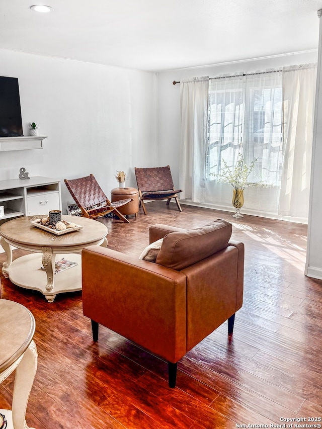 231 Cicero, San Antonio, TX 78218 - living area with wood finished floors and recessed lighting