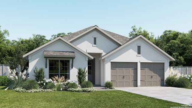 355 Alpine Lks, New Braunfels, TX 78130 - view of front facade featuring driveway, an attached garage, and stucco siding