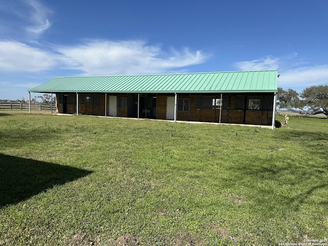 view of horse barn