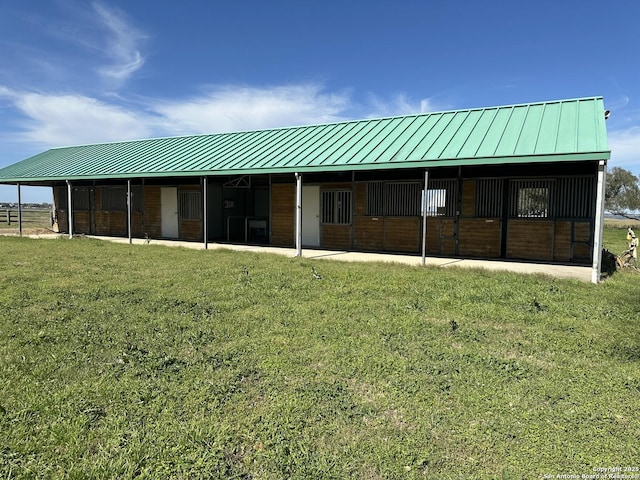 view of horse barn