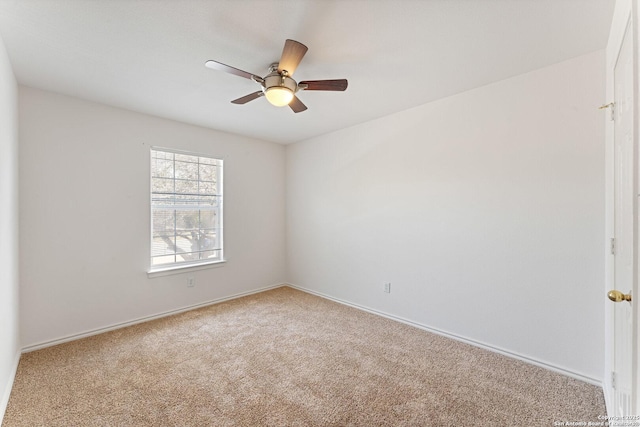 12319 Stable Road Dr, San Antonio, TX 78249 - carpeted spare room with baseboards and ceiling fan