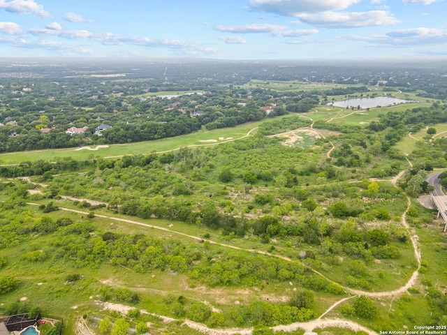 8010 Cibolo Vw, Boerne, TX 78015 - aerial view featuring a water view