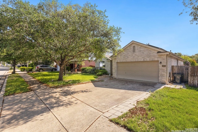 14204 Auberry, Helotes, TX 78023 - view of front facade featuring brick siding and concrete driveway