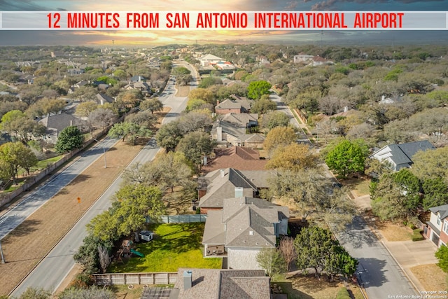 15110 Grayoak Frst, San Antonio, TX 78248 - drone / aerial view featuring a residential view