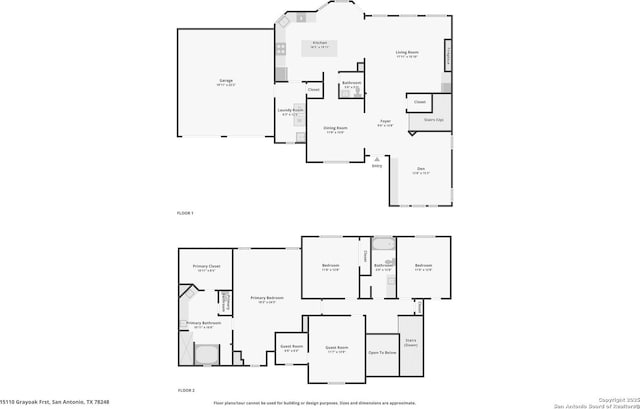 15110 Grayoak Frst, San Antonio, TX 78248 - floor plan