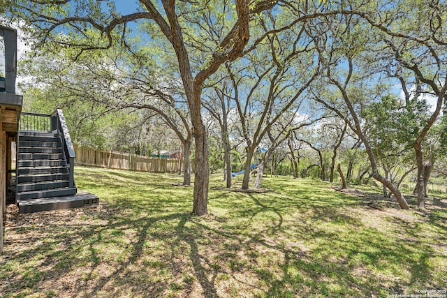 2414 Melrose Cyn, San Antonio, TX 78232 - view of yard with stairway