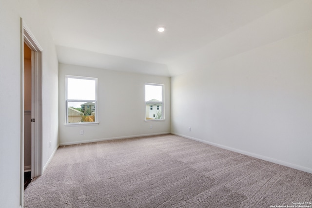 14914 Telfaire Mdw, Von Ormy, TX 78073 - spare room with recessed lighting, baseboards, and carpet flooring