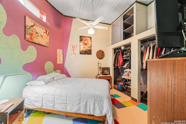 1651 W Woodlawn, San Antonio, TX 78201 - bedroom featuring an ornate ceiling