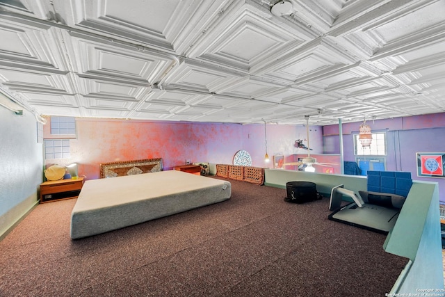1651 W Woodlawn, San Antonio, TX 78201 - bedroom featuring an ornate ceiling