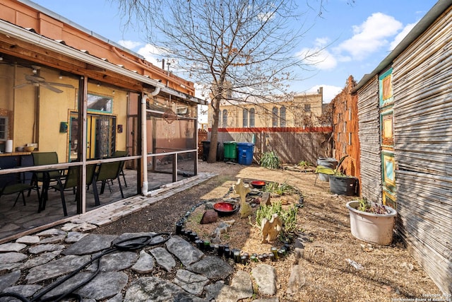 1651 W Woodlawn, San Antonio, TX 78201 - view of yard with a patio and fence