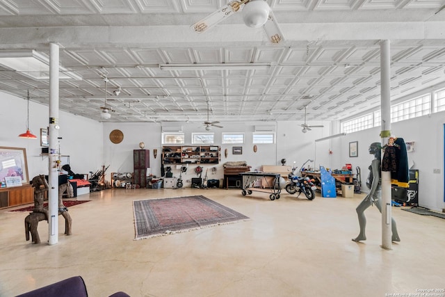 1651 W Woodlawn, San Antonio, TX 78201 - garage with ceiling fan