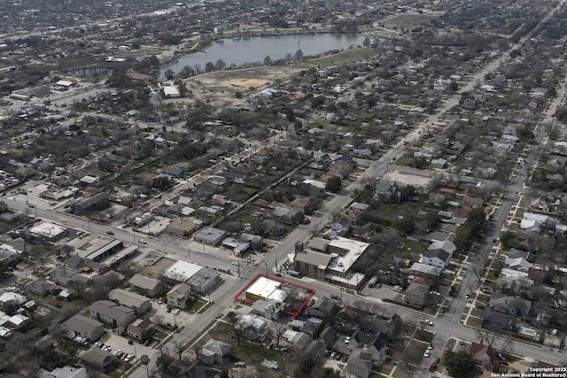 1651 W Woodlawn, San Antonio, TX 78201 - birds eye view of property featuring a water view