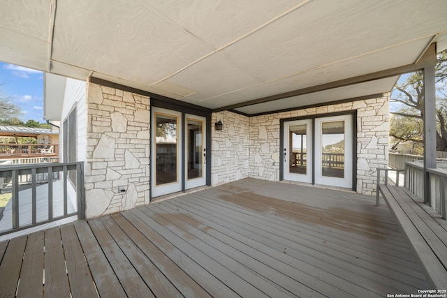 831 Hill Top, Canyon Lake, TX 78133 - view of wooden terrace