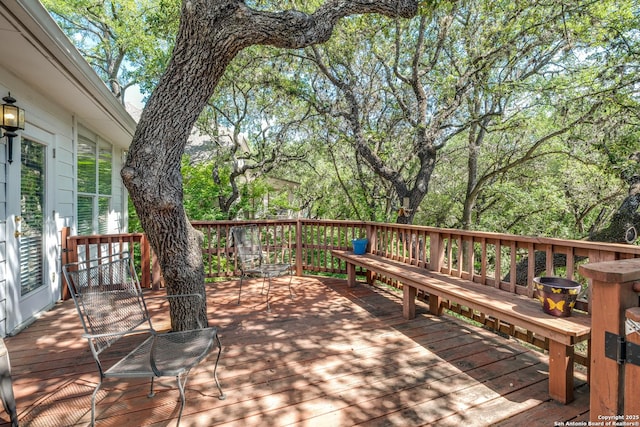 14834 Churchill Estates Blvd, San Antonio, TX 78248 - view of wooden terrace