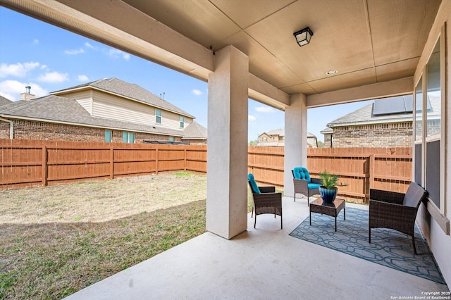 12007 White Riv, San Antonio, TX 78254 - view of patio / terrace featuring a fenced backyard