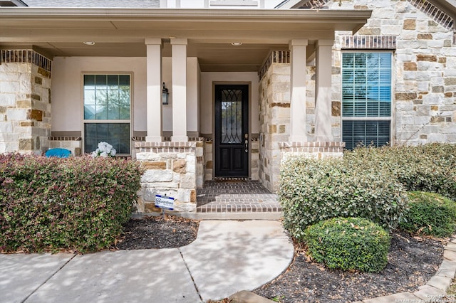 12007 White Riv, San Antonio, TX 78254 - entrance to property with stone siding