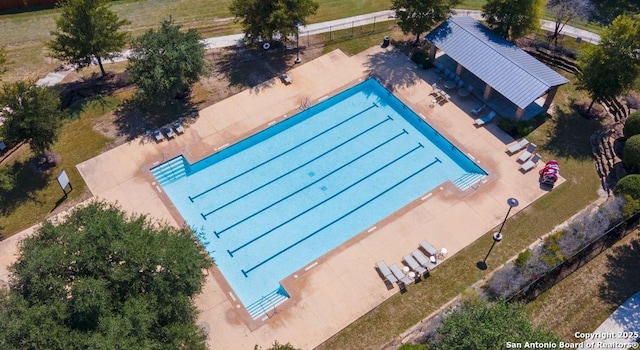 13006 Yturria Rnch, San Antonio, TX 78245 - aerial view of property and surrounding area featuring a pool