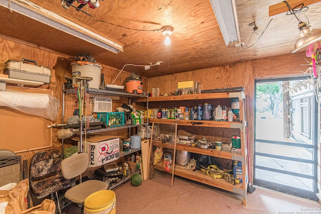 view of storage room