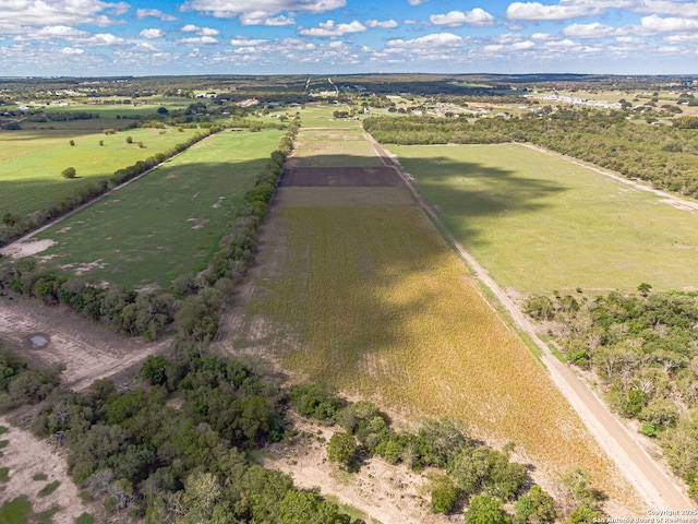 bird's eye view featuring a rural view