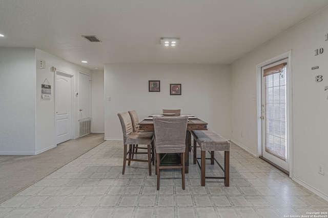 4907 Heather Pass, San Antonio, TX 78218 - dining area featuring baseboards and visible vents